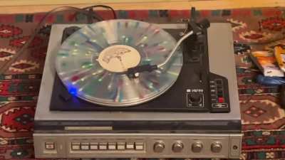 Ruler of Everything on an old soviet vinyl player