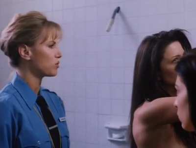 Nude Female Inmate Searched in the Shower