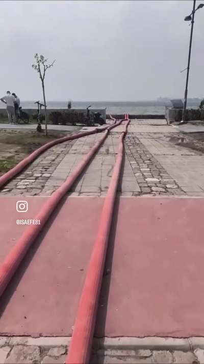 Lağım pisliğini Kordon’a boşalttılar