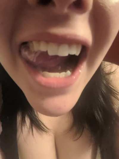 Telling my boyfriend I love him after swallowing another man's cum. ♥️ 😈