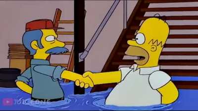 Homer negotiates with his plumber.