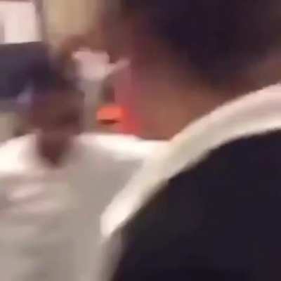 Substitute teacher uses belt to break up a fight