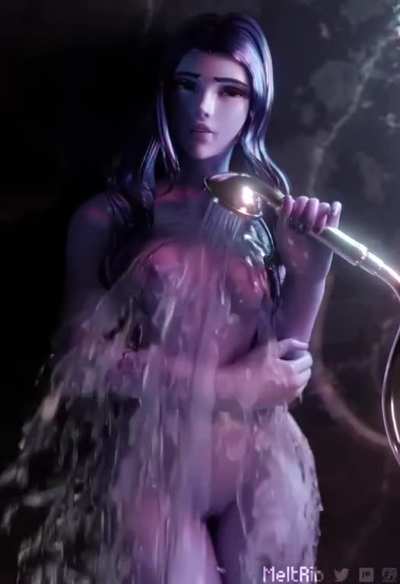 Widowmaker in the shower (meltrib) [Overwatch]