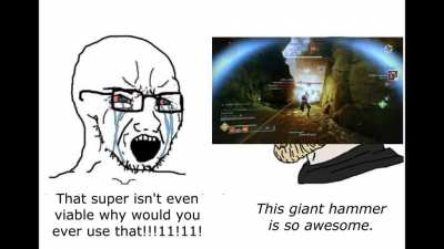 Hahaha big hammer go smash!