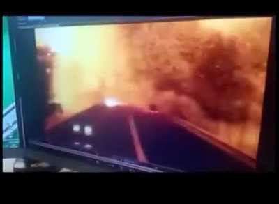 This has nothing to do with the bridge. It&rsquo;s a Coca Cola commercial.
