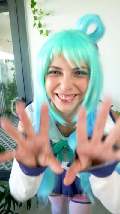Aqua from Konosuba by me, Twerk Kitty