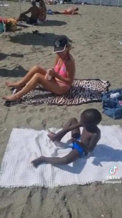 Trying sunscreen 🧴 for the first time