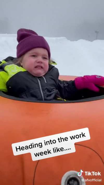 Sledding is fun
