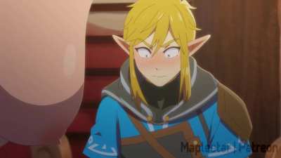 Link tries to "help" Purah with her invention (Maplestar) [Zelda: Tears of the Kingdom]