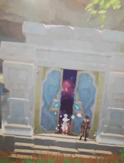 Glitched inside a domain &amp;amp; my friend send me this. Chongyun has been the true keeper of the domains all along.