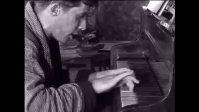 Glenn Gould performing Bach&rsquo;s Partita 2 from the 1958 documentary &ldquo;Off the Record.&rdquo;