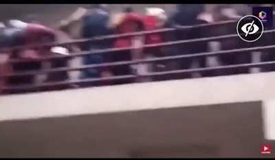This is a crazy video. Rail breaks.