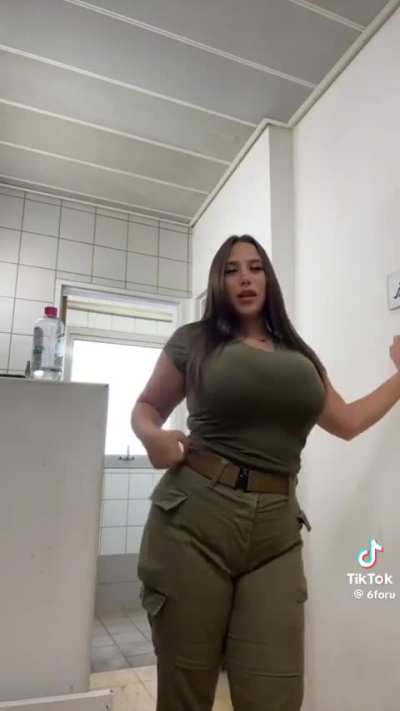 Busty Israeli soldier 