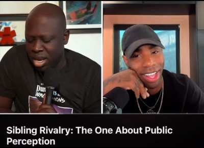 Bob reacting to Katya laughing about Bob&rsquo;s outfit from when Bob guest hosted the Trixya podcast 