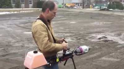 jet powered blower.