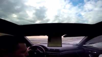 I&rsquo;m surprised he wasn&rsquo;t driving with one hand on top of the wheel.