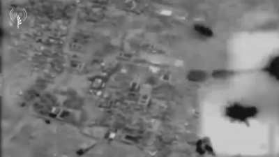 IAF (Israeli air force) bombing hamas infrastructures in the area of west khan yunes.