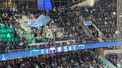 I think Buoy was jealous of Fuego&rsquo;s giant flag at the Firebirds game