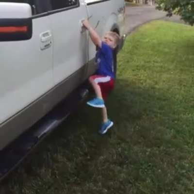 HMJB while I get into this car