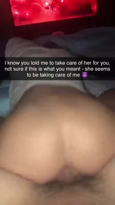 Not even three days into your girlfriend's quarantine and her roommate sends you this