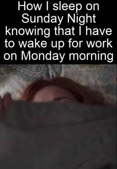 Sunday makes me wanna hate Monday.