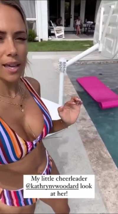 Striped bikini.