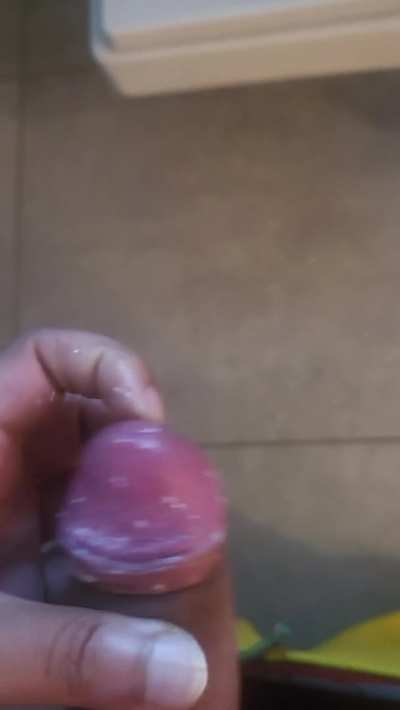 Nasty cheese reveal after being tied up shut. Come for the smell, stay for the clean up