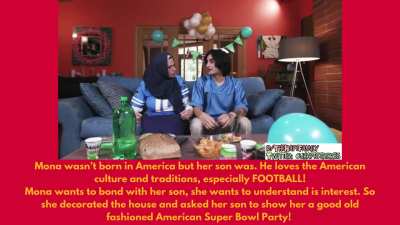Super Bowl with mom