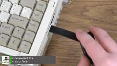 A $20,000 HP 486 Laptop from the late 90&rsquo;s with a pop-out mouse.