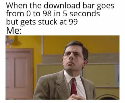 It's still downloading............