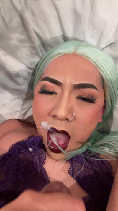 I think I&rsquo;m definitely cuter with cum on my face