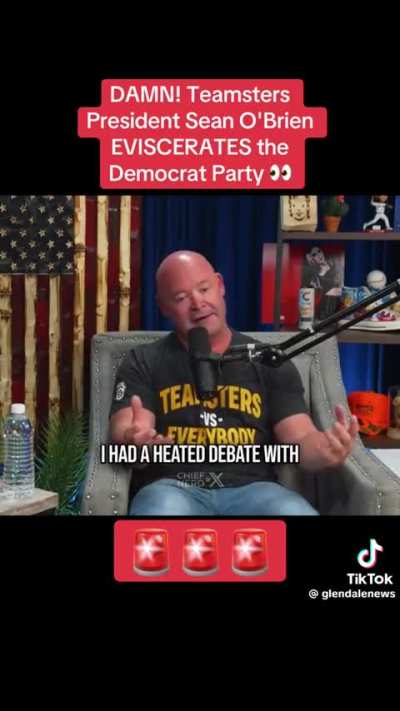 Teamster leaving Democrat party?