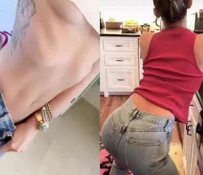 Bratty Miley Cyrus teasing you, while knowing how weak you are for her. She offers you to "worship" her tight body. How would you respond?