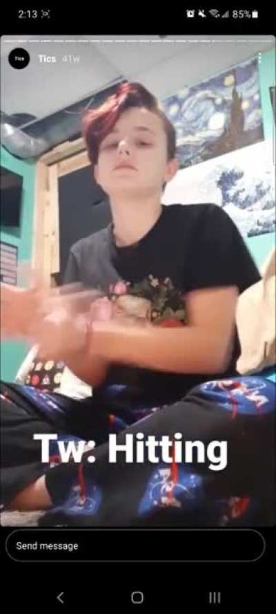 I go to school with this person, their tics conviently stop during school hours..