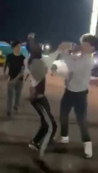 Fight at my towns fair, ends with girl getting knocked out