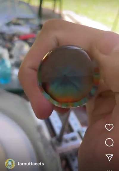 Faceting a marble