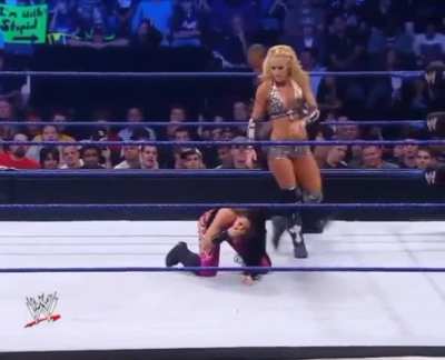 Melina getting kneeled &amp;amp; kicked