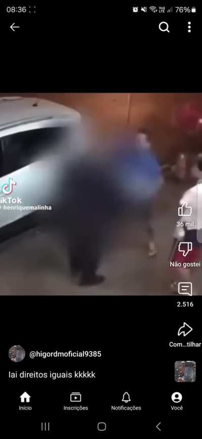 Por essa o policial n&atilde;o esperava.