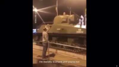 Arthur, get out of the tank.