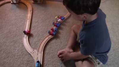 A 2 year old's solution to the trolley problem