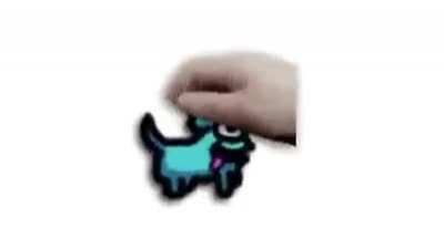 Perro alien del among us, que bonito