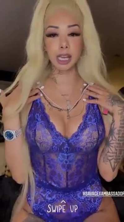Ally blue lingerie