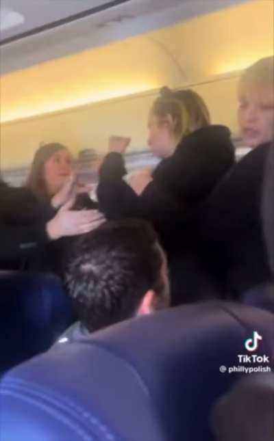 Airplane freakout! This karen is screaming about being human trafficked&hellip; 🤔