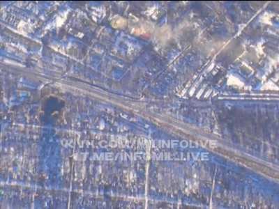 Russian aviation bombing Ukrainian positions in Avdiivka (14/02/2024)