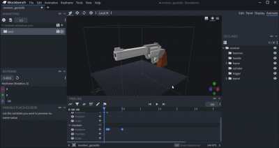 Minecraft revolver animation (geckolib)