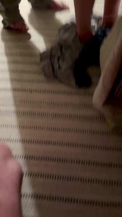 My Wife takes her bull&rsquo;s cock as I kneel on the floor beneath them, trapped in my chastity cage and allowed nothing but frustration