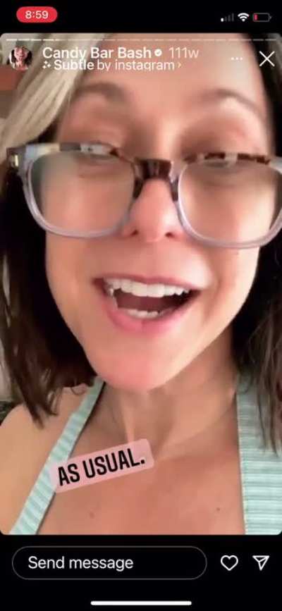 Loves telling us 