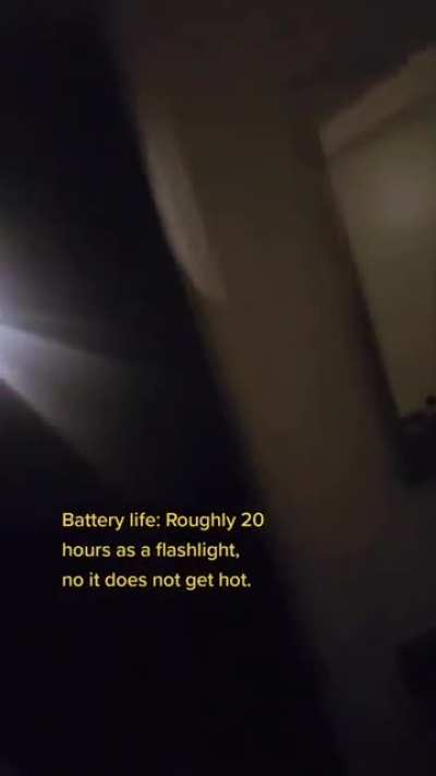 Guy has a flashlight instead of an eye.