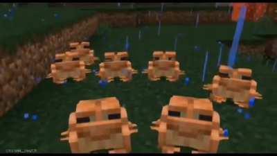 los de minecraft no pusieron las luciernagas porque se enteraron que son toxicas para los sapos, pero se pueden comer el meo bicho radiactivo del abismo