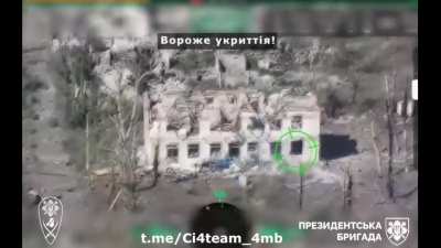 Ukraine's Separate Presidential Brigade, 4th Mechanized Battalion "Ci4 team" drones eliminate huge amounts of Russian infantry near Lyman, Donetsk